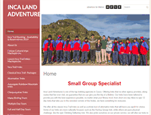 Tablet Screenshot of incalandadventures.com